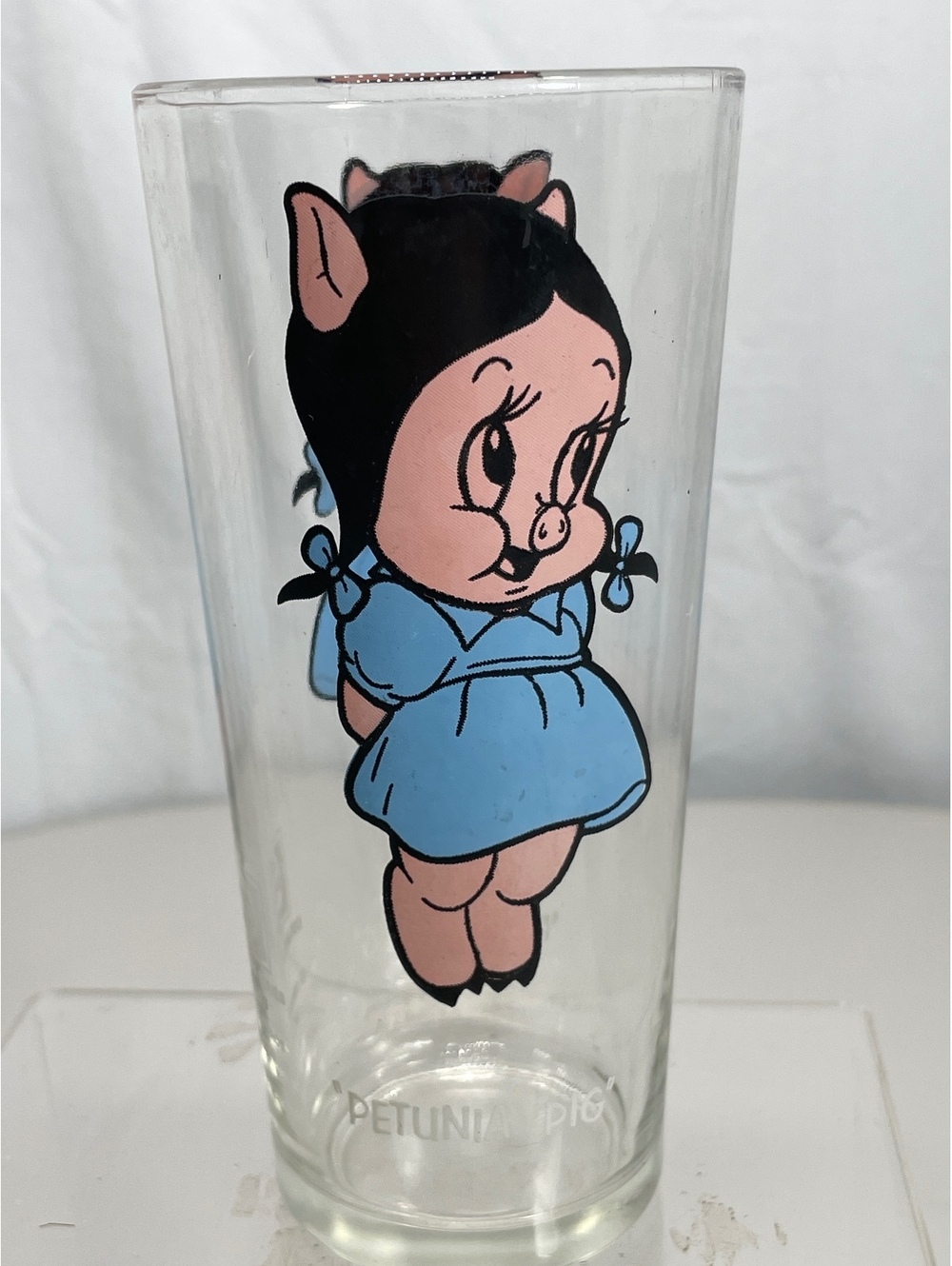 Vintage 1973 Pepsi Collector Series Glass Featuring Petunia Pig